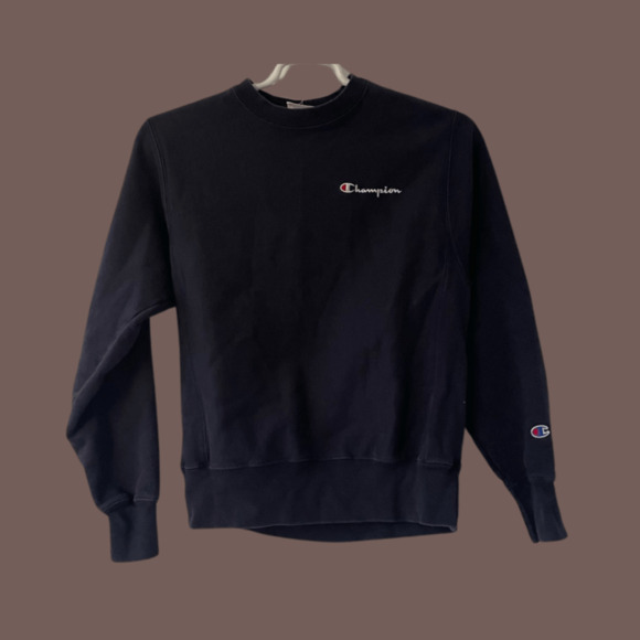 Champion Reverse Weave Sweatshirt | Navy Pullover | Size S | Vintage - Picture 1 of 4